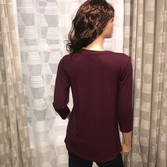 3/4 Length Sleeve Side Slit Button - Picture 4 of 4